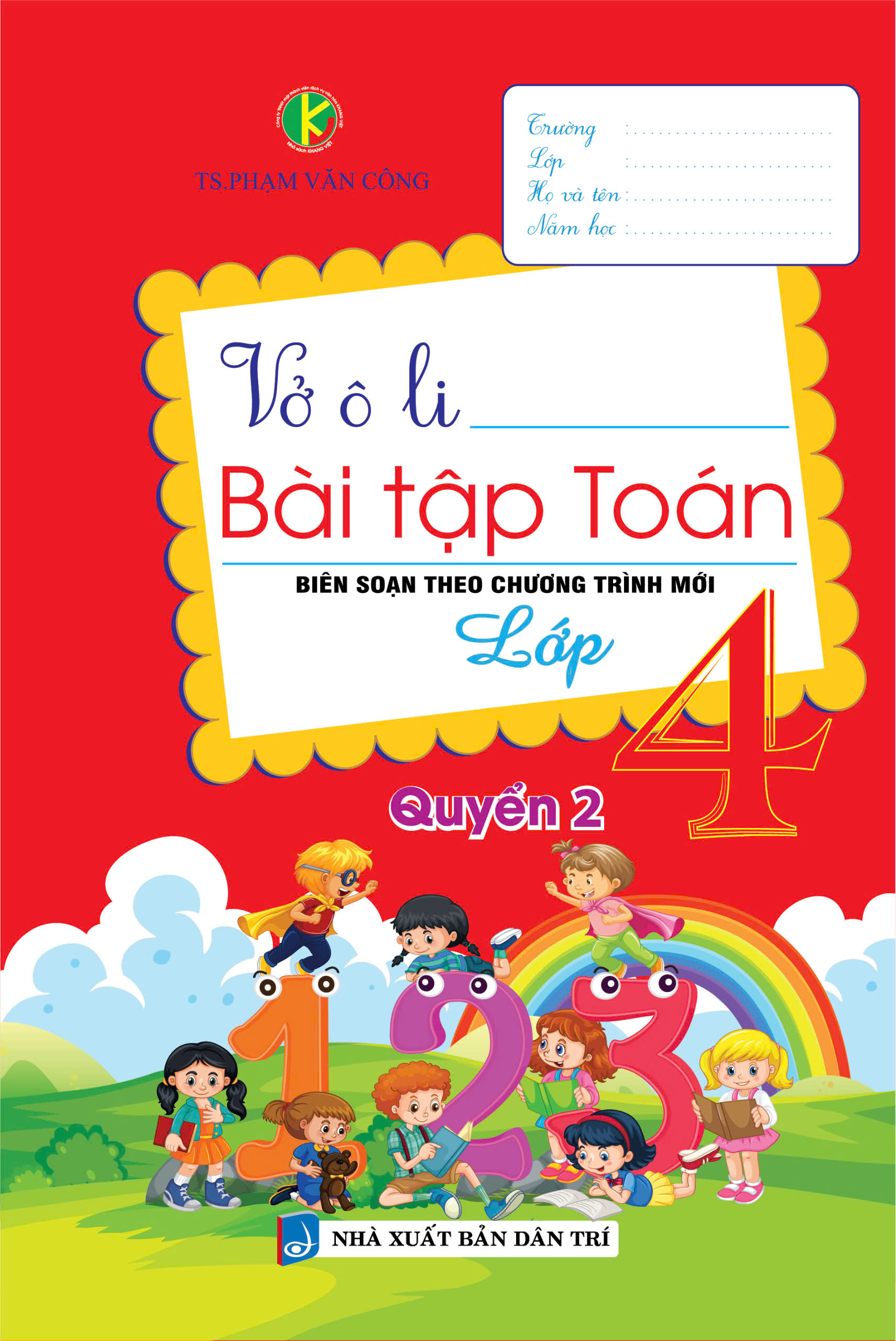 Bìa trước VỞ Ô LI BÀI TẬP TOÁN LỚP 4 QUYỂN 2