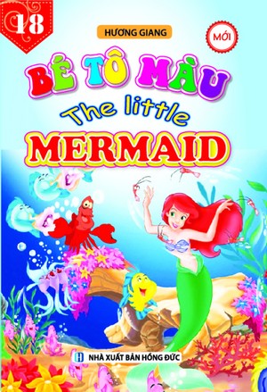 Bìa trước Bé tô màu 18 the litte Mermaid mới
