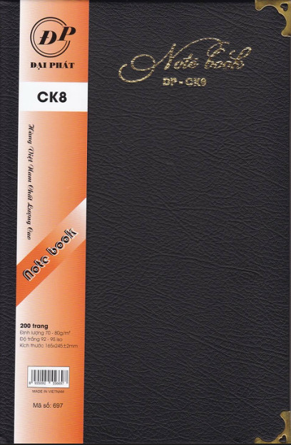 Bìa trước Sổ CK8 Note Book
