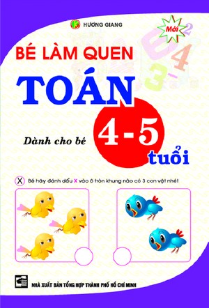 Bìa trước Bé làm quen Toán - Dành cho bé 4-5 tuổi mới