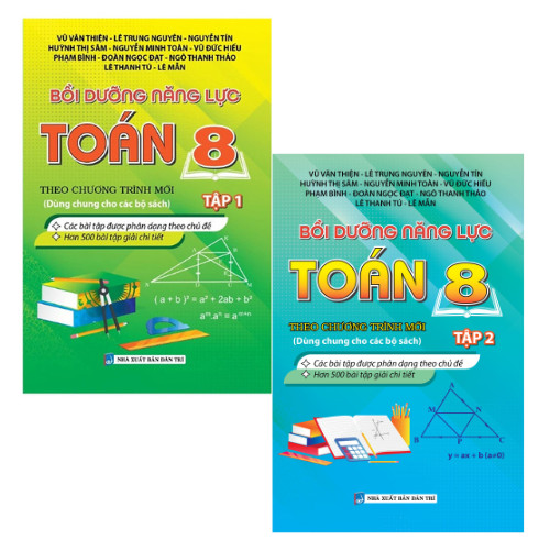 Bìa trước Combo Bồi Dưỡng Năng Lực Toán 8 - Tập 1 + Tập 2(Biên Soạn Theo Chương Trình Mới) 