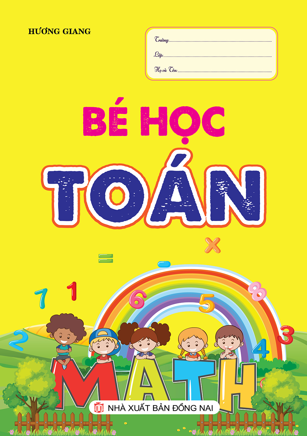Bìa trước Bé học Toán