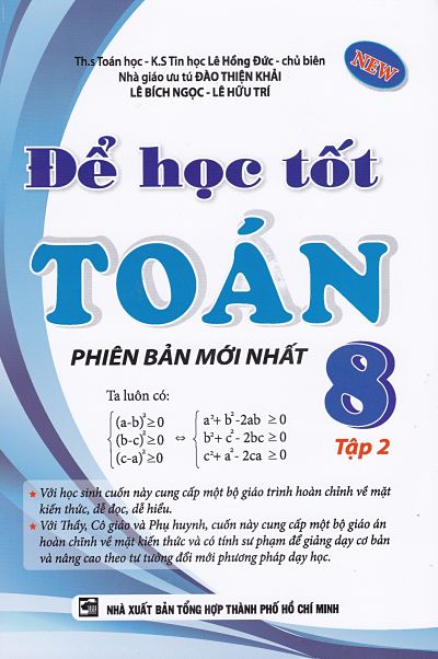 Bìa trước Để Học Tốt Toán 8 Tập 2