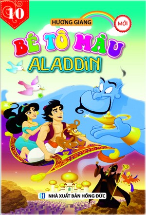 Bìa trước Bé tô màu 10 Aladdin mới