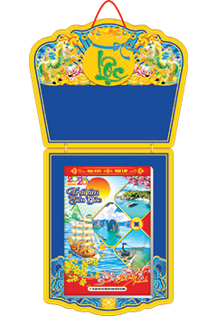 Bìa trước Khánh Lịch 2026 Bloc 20x30Cm Trái Tim Biển Đảo