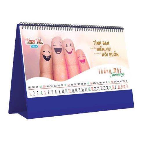 Bìa trước LỊCH ĐỂ BÀN CHỮ A  NGANG 2025 CHỦ ĐỀ VƯƠN ĐẾN THÀNH CÔNG  (12 x 25 cm)