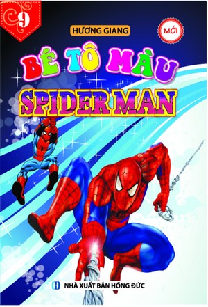 Bìa trước Bé tô màu 9 Spiderman mới