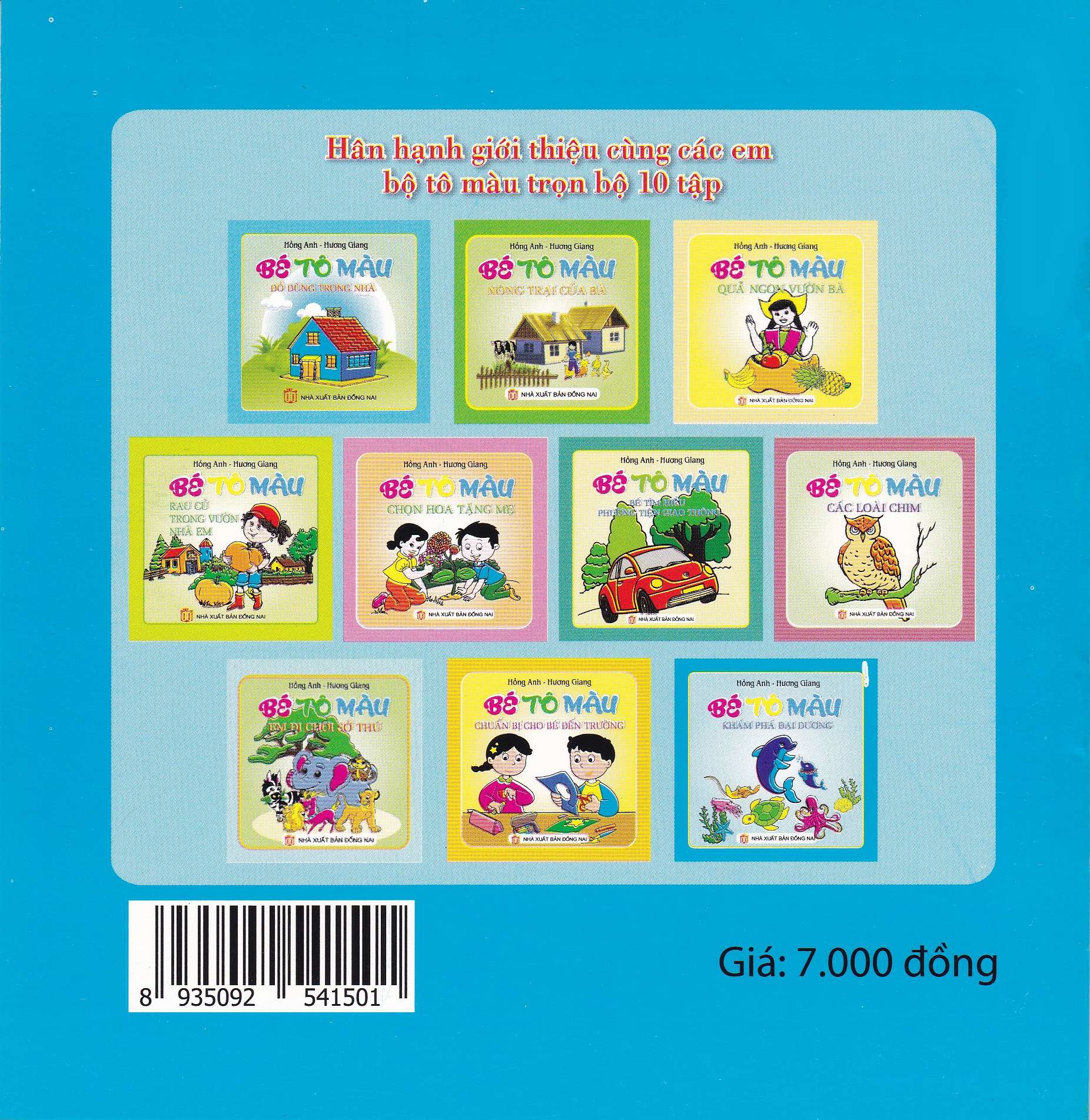 Bìa sau Bé Tô Màu Khám Phá Đại Dương