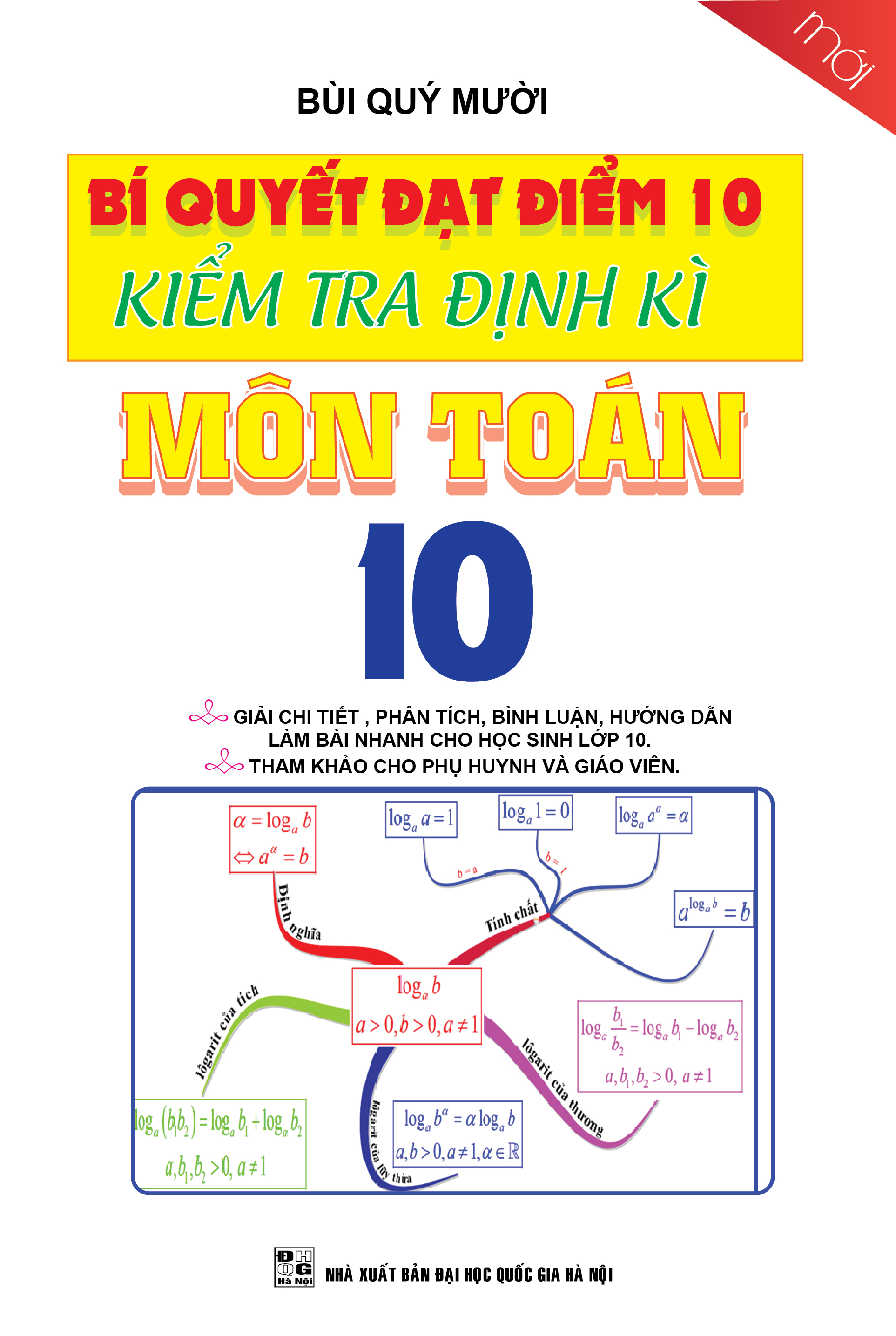 Bìa trước Bí Quyết Đạt Điểm 10 Kiểm Tra Định Kì Môn Toán 10