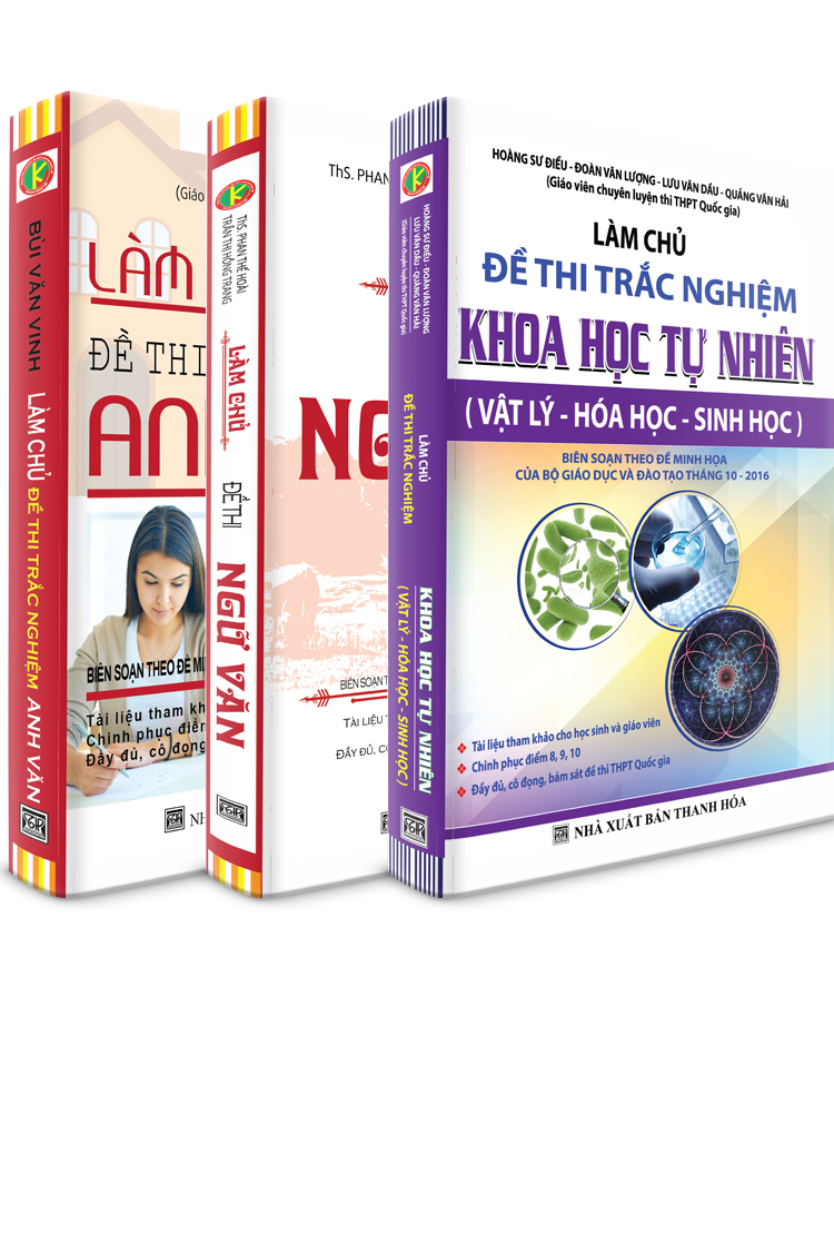 Bìa trước Combo Làm Chủ Đề Thi Ngữ Văn - Anh Văn - Khoa Học Tự Nhiên