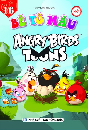 Bìa trước Bé tô màu 16 AngryBirds Toons mới