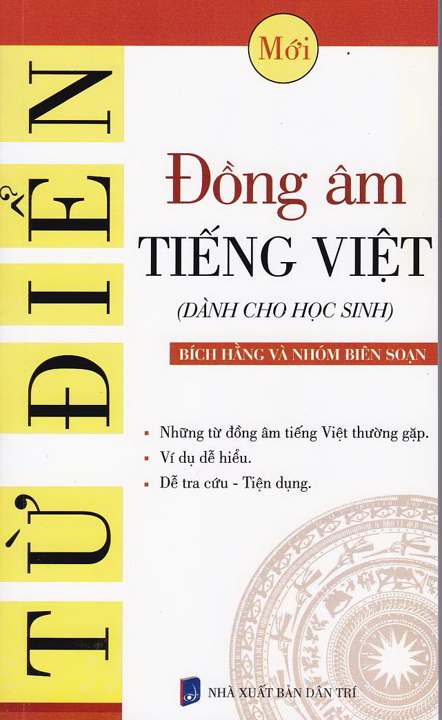 Bìa trước Từ điển đồng âm - Tiếng Việt